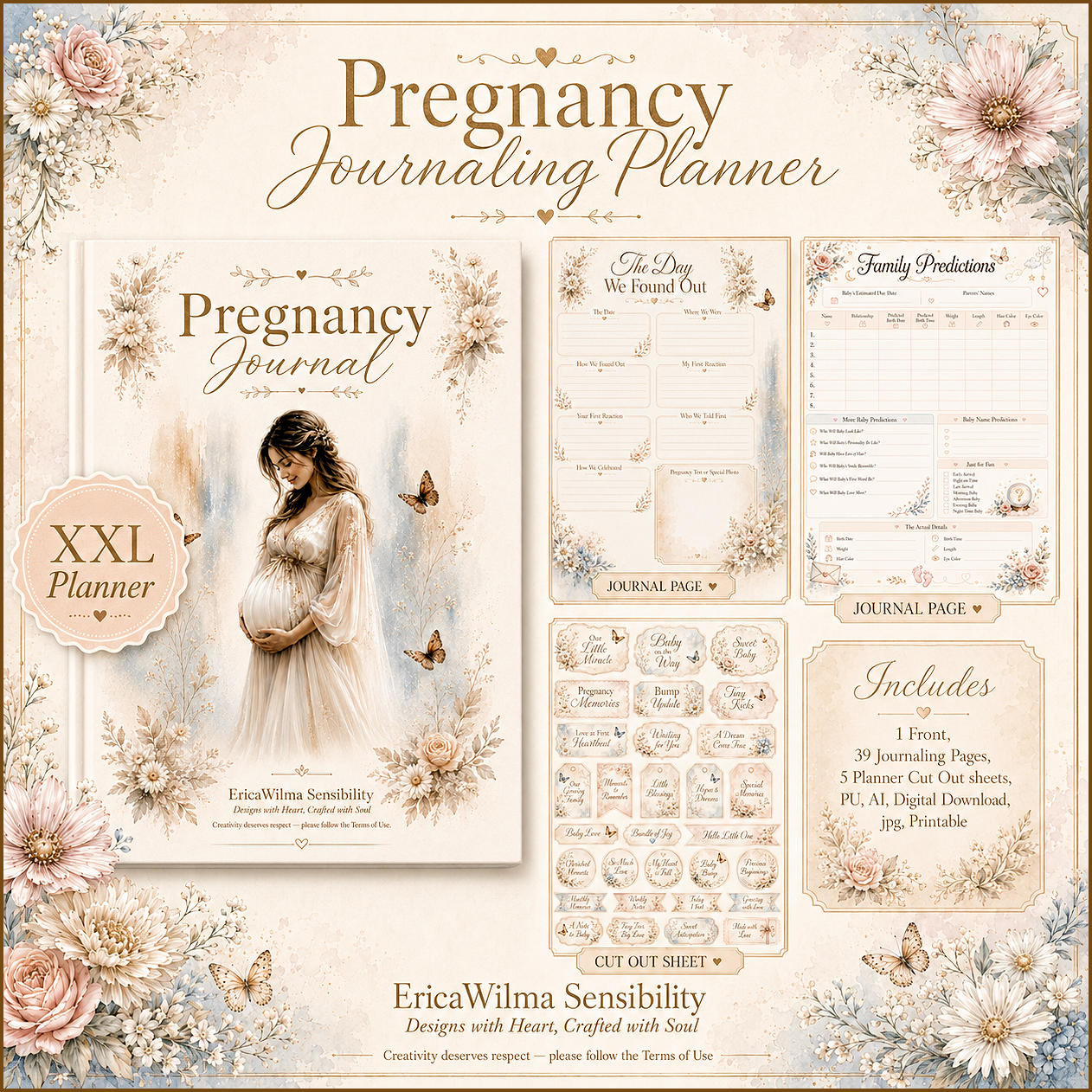 (image for) EW AI Pregnancy - Journaling Planner 2026